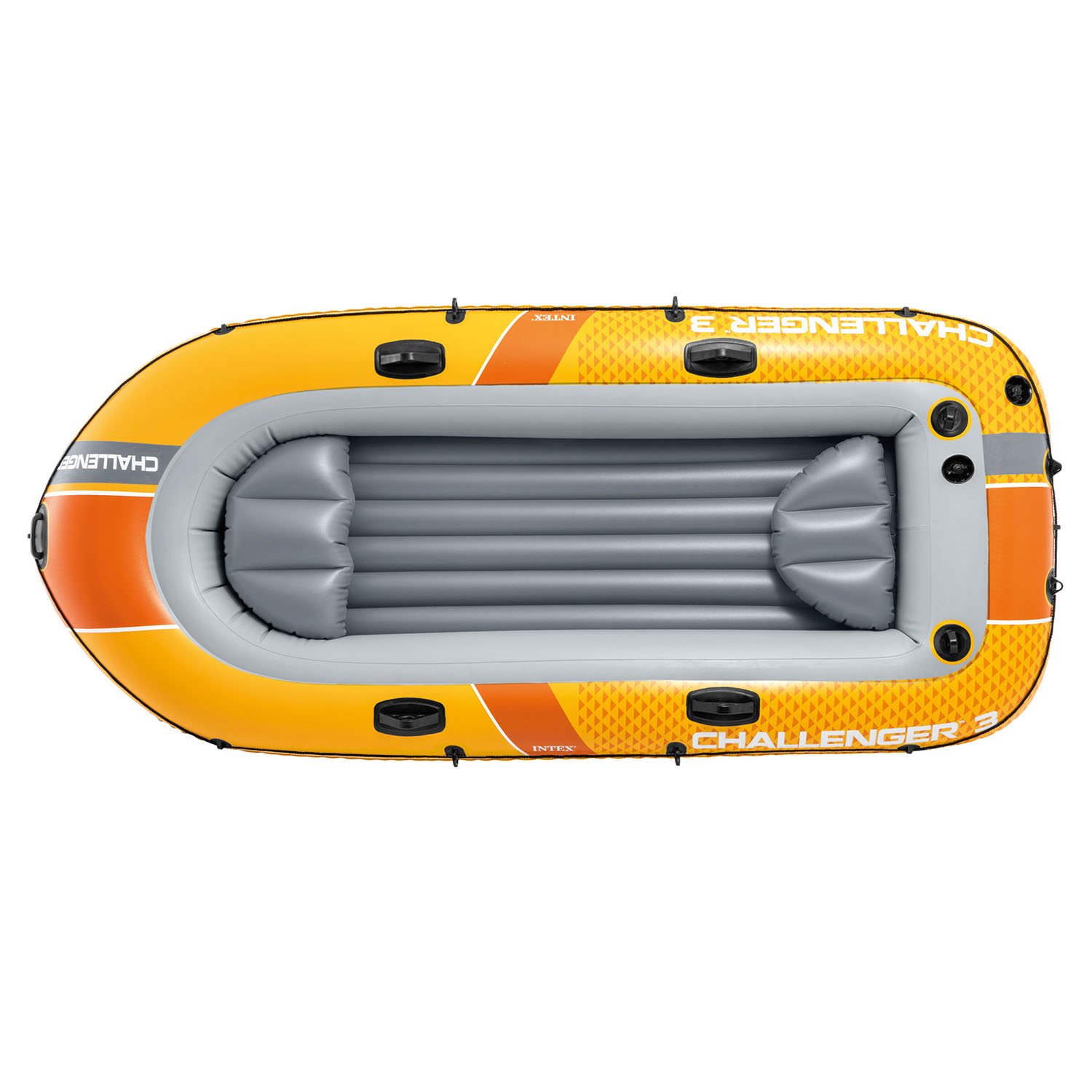 Ponton wędkarski Challenger 3os 320kg 295x137x43 cm pompka wiosła INTEX 66313
