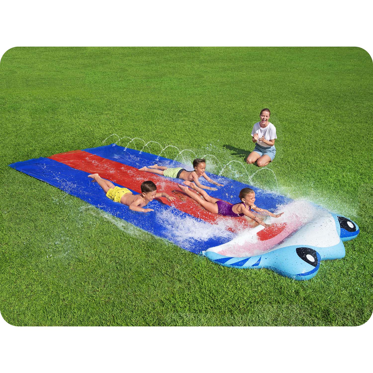 Ślizgawka wodna 3os. Rekin 488cm Bestway 52390